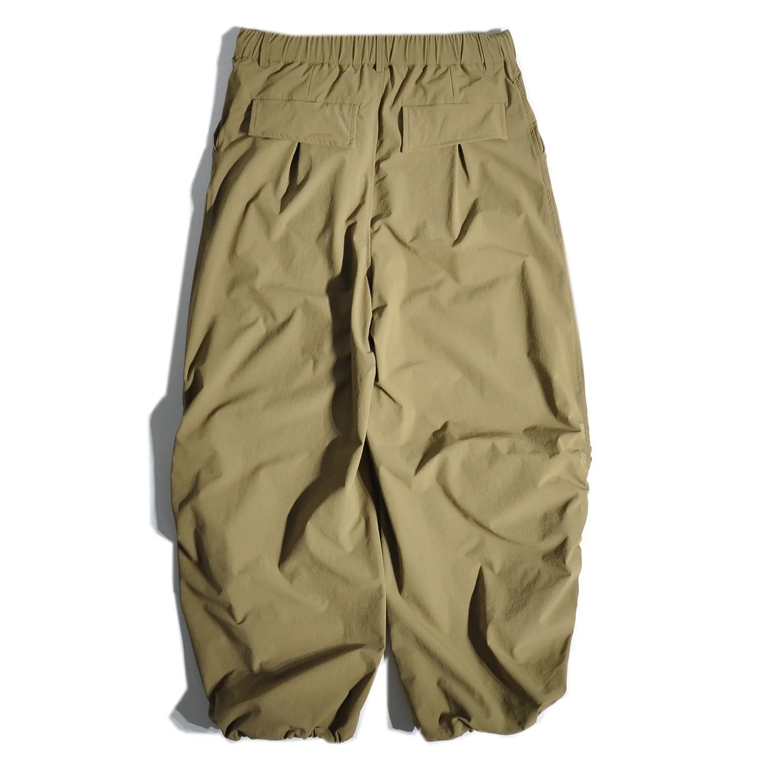 Japanese Outdoor Quick Drying Wide Leg Pants with Loose Straight Leg and Hanging Silhouette Leg Binding Pants