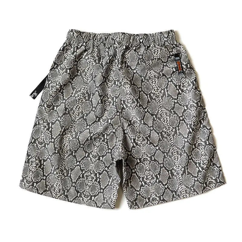 22SS KAPITAL Hirata and Hongri Style Snake Print Breathable Men's and Women's Loose Casual Shorts