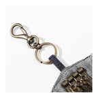24AW KAPITAL Hirata and Hongri Leisure Cowboy Washed Embroidered Painted Letter Keychain