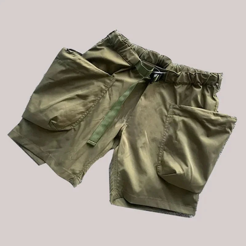 COMFY 24SS Waterproof Large Pocket Outdoor Shorts Trendy Japanese Five Quarter Pants