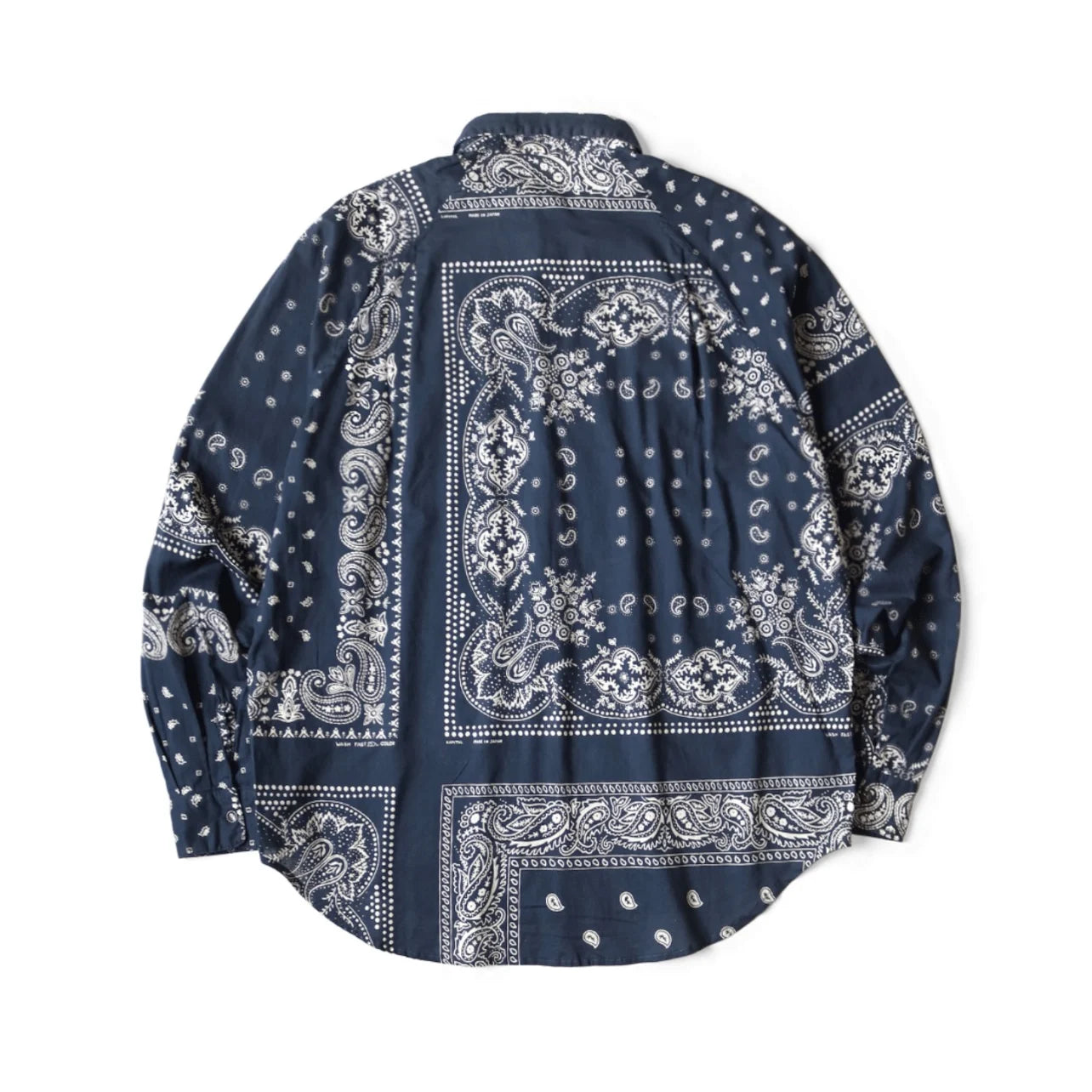 25SS KAPITAL Hirata and Hongri Casual Cashew Flower Breathable Lightweight Collared Loose Long Sleeved Shirt for Men