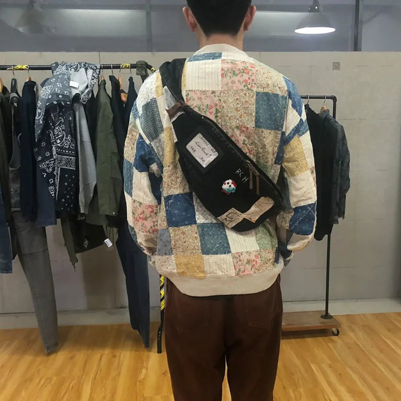 New Arrival Kapital Retro Japanese Trendy Casual Vintage Mickey Canvas Shoulder Small Stray Bag Ins