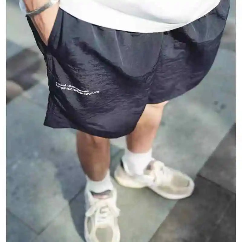 24SS Japanese Style Thin Breathable Beach Pants Nylon Waterproof Quick-dry Shorts