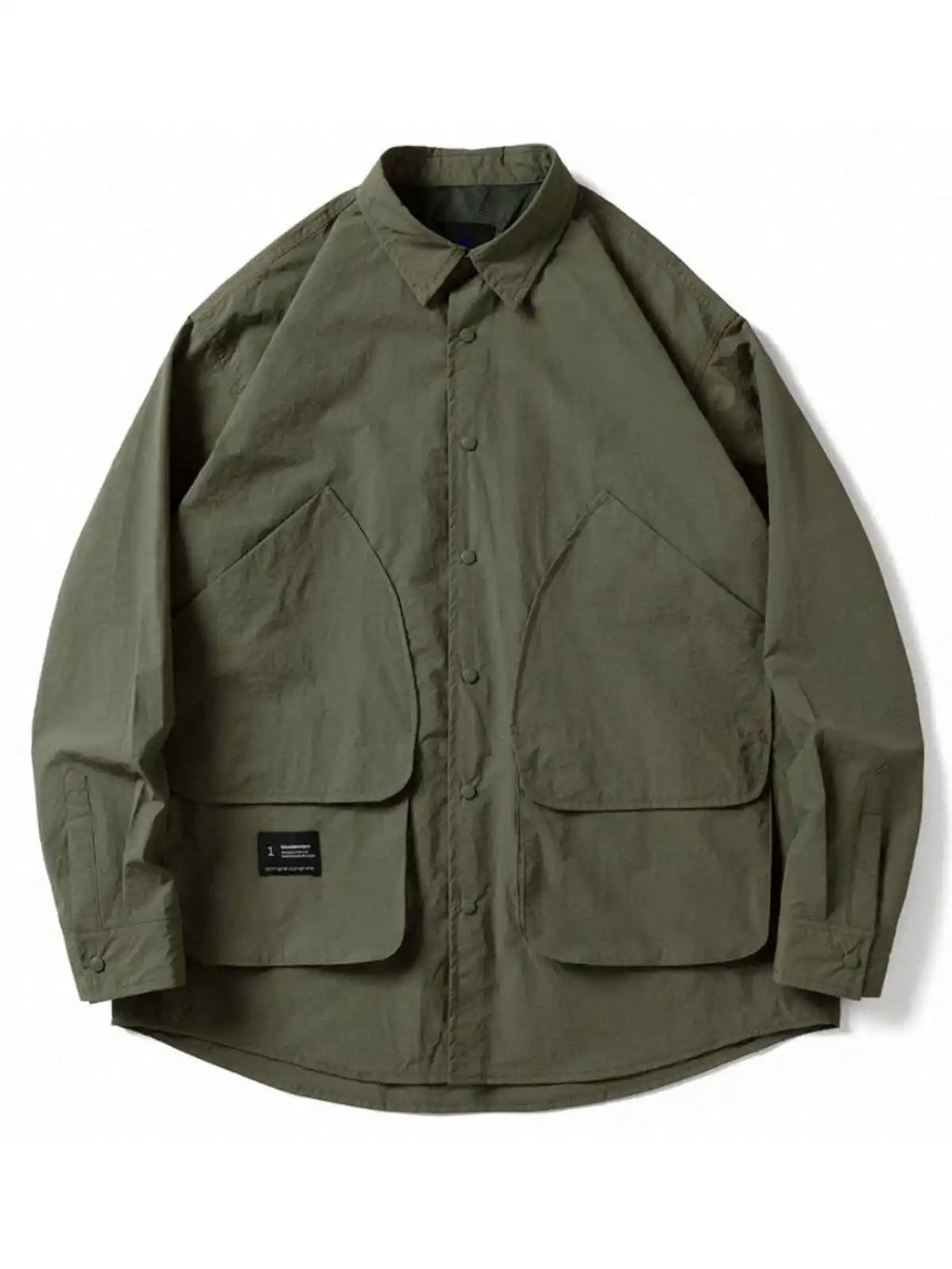 Japanese Style Multi Pocket Retro Functional Long Sleeved Shirt Men's Jacket New Arrival