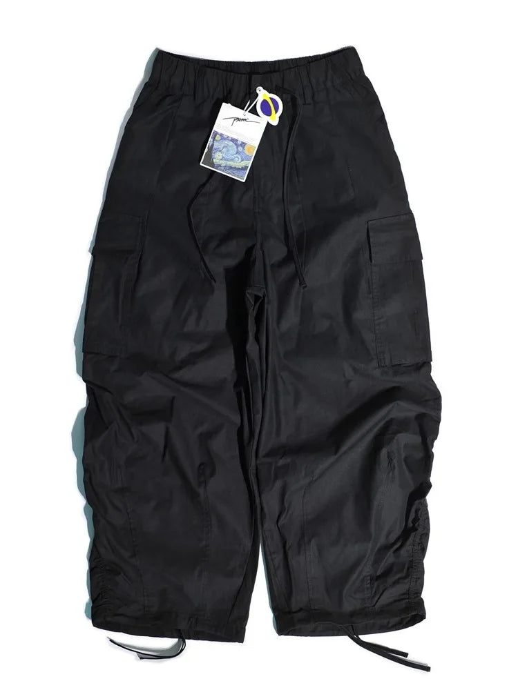 New Arrival Japanese Outdoor CityBoy Multi Pocket Loose Wide Leg Casual Cotton Leggings Pants for Men