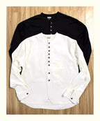 KAPITAL Hirata Kazuhiro Style 24AW Silver Button Cotton Linen Long Sleeved Casual Shirt  for Men Jacket