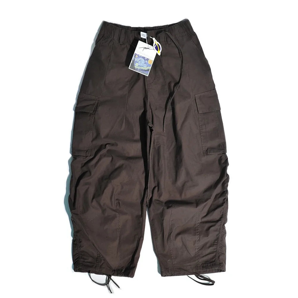 New Arrival Japanese Outdoor CityBoy Multi Pocket Loose Wide Leg Casual Cotton Leggings Pants for Men