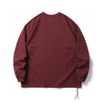 Vintage Long Sleeved T-shirt Men's and Women's Round Neck Base Shirt Autumn Loose Casual Retro Shoulder Down
