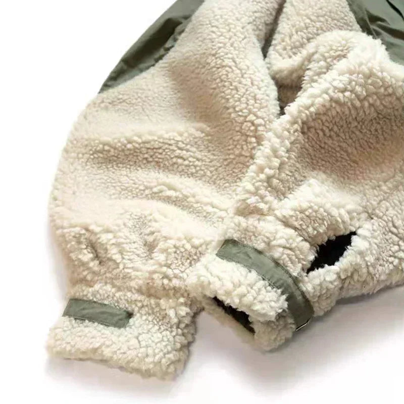 KAPITAL Hirata Hohiro Lamb Cashmere Spliced Amekaji Work Casual Style Men's Loose Green Harlan Pants