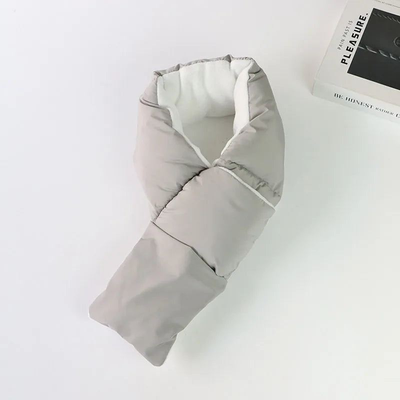 Japanese Autumn and Winter Men's and Women's  Scarves Thickened and Warm Fashionable Scarf Women's Cross Neck Cover