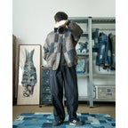 Simple Casual Style Work Pants for Men Loose Straight Leg Wide Leg Elastic Waistband Drawstring Quick Drying Sports Pants