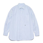 Nanamica Japanese-style Versatile Slim Stripe Long-sleeved Shirt  Couple's Loose-fitting Casual  Shirt for Men