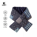2Autumn and Winter Original Japanese Retro Down Cotton Scarf Ethnic Style Cotton and Linen Men's Scarf Trend