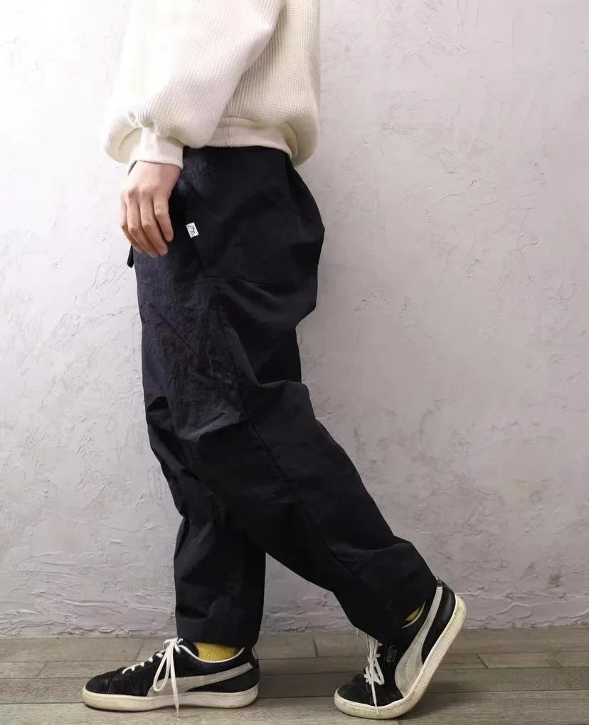 COMFY Japanese CMF Outdoor Urban Functional Waterproof Multi Pocket Loose Straight Tube Casual Pants for Men