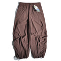 Japanese Outdoor Quick Drying Wide Leg Pants with Loose Straight Leg and Hanging Silhouette Leg Binding Pants