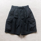 Japanese Outdoor Multi Pocket Workwear Shorts Summer Loose Lightweight Quick Drying Nylon Functional Casual Pants