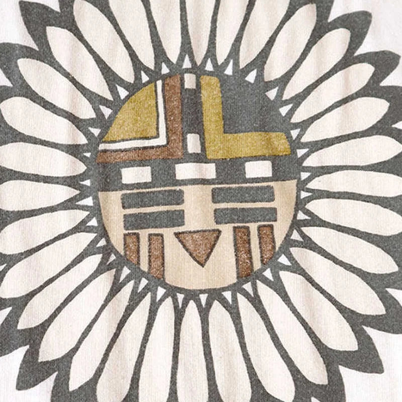 25SS Hirata KAPITAL Japanese Casual Tianzhu Cotton Tops Printed Piano Key Round Neck Short Sleeved T-shirt