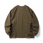 CMF Outdoor Splicing Nylon Pocket Long Sleeve T-shirt Loose Cotton Base Shirt for Men and Women Sweatshirts