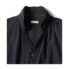 25AW KAPITAL Hirata Kazuhiro Casual Cotton Linen Double Bag Irregular Breasted Loose Long Sleeved Shirt for Men