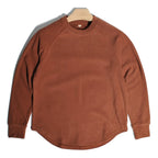 American Retro Double-sided Velvet Loose Curved Hem Warm Base T-Shirts Casual Shoulder Long Sleeved Tees Sweatshirt for Men