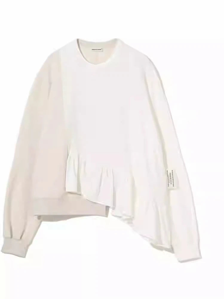 Undercover Autumn and Winter Pure Cotton Sloping Sweatshirt Casual Loose Hot Selling Men  Pullover Top