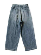 Japan Style Kapital Washed Distressed Patchwork Pants for Men and Women New Arrival Fashion Jeans
