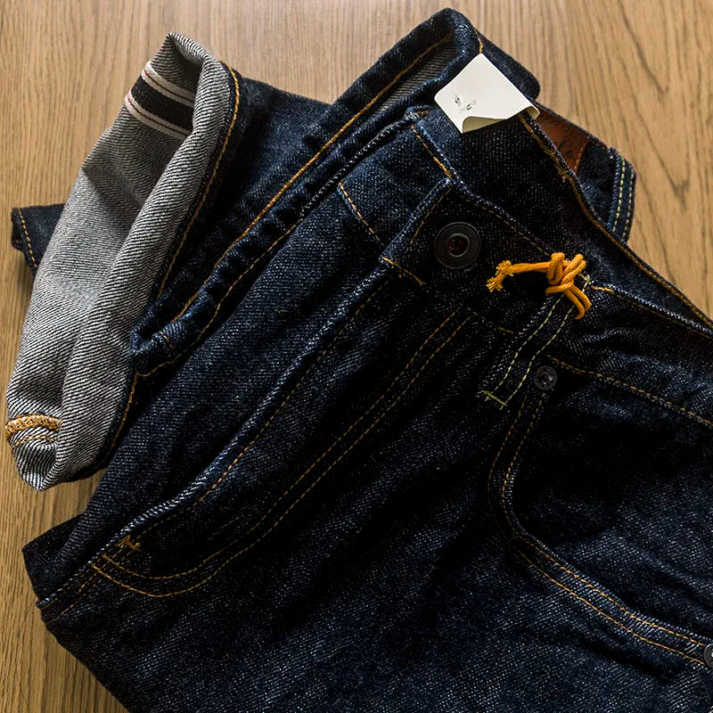 American Style New High-quality Fabric Jeans Loose Straight Leg Casual Amikaji Men's Pants