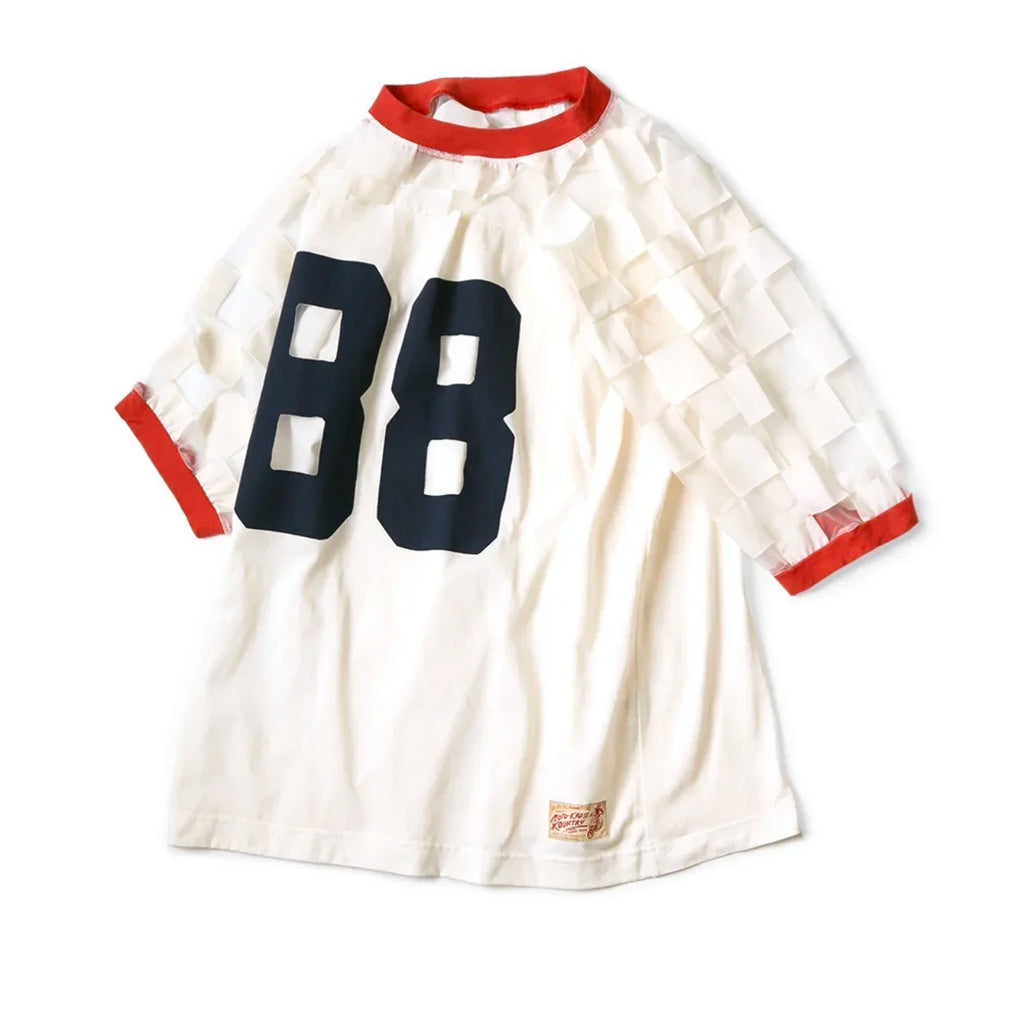 24SS KAPITAL Hirata and Hiroshi Japan Style Tops Casual Grid Digital Printed Short Sleeved T-shirt