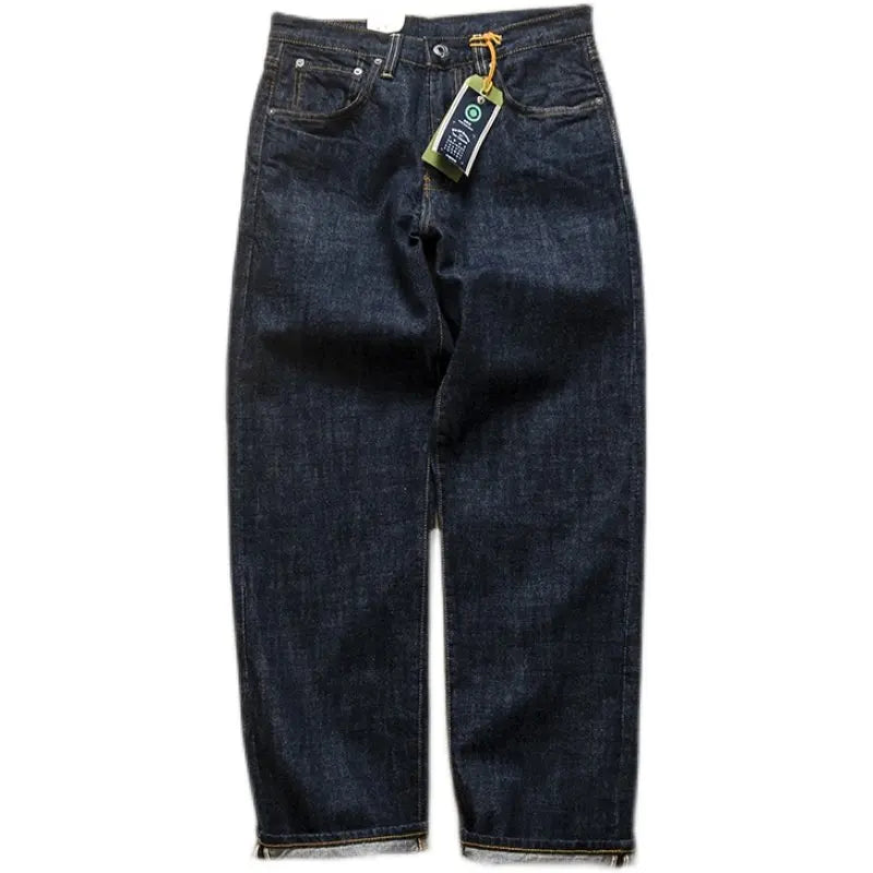 American Style New High-quality Fabric Jeans Loose Straight Leg Casual Amikaji Men's Pants