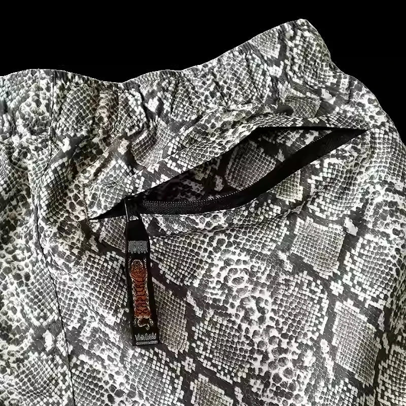 22SS KAPITAL Hirata and Hongri Style Snake Print Breathable Men's and Women's Loose Casual Shorts