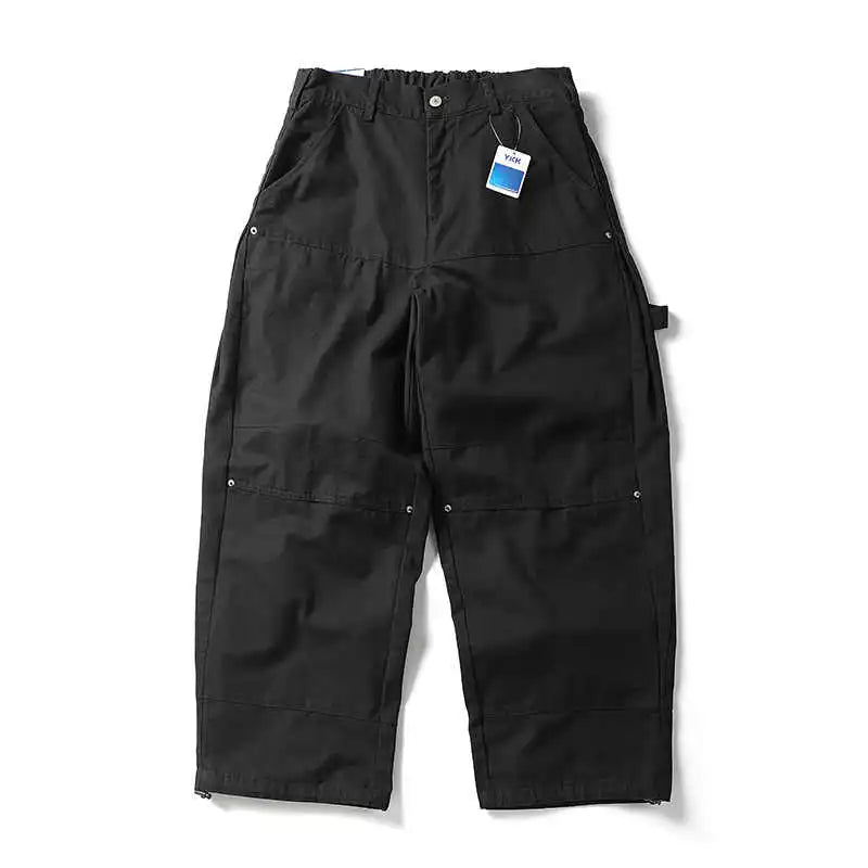 Japanese Vintage Retro Wide Leg Jeans Men Trendy Brand Loose and Versatile Couple Pants