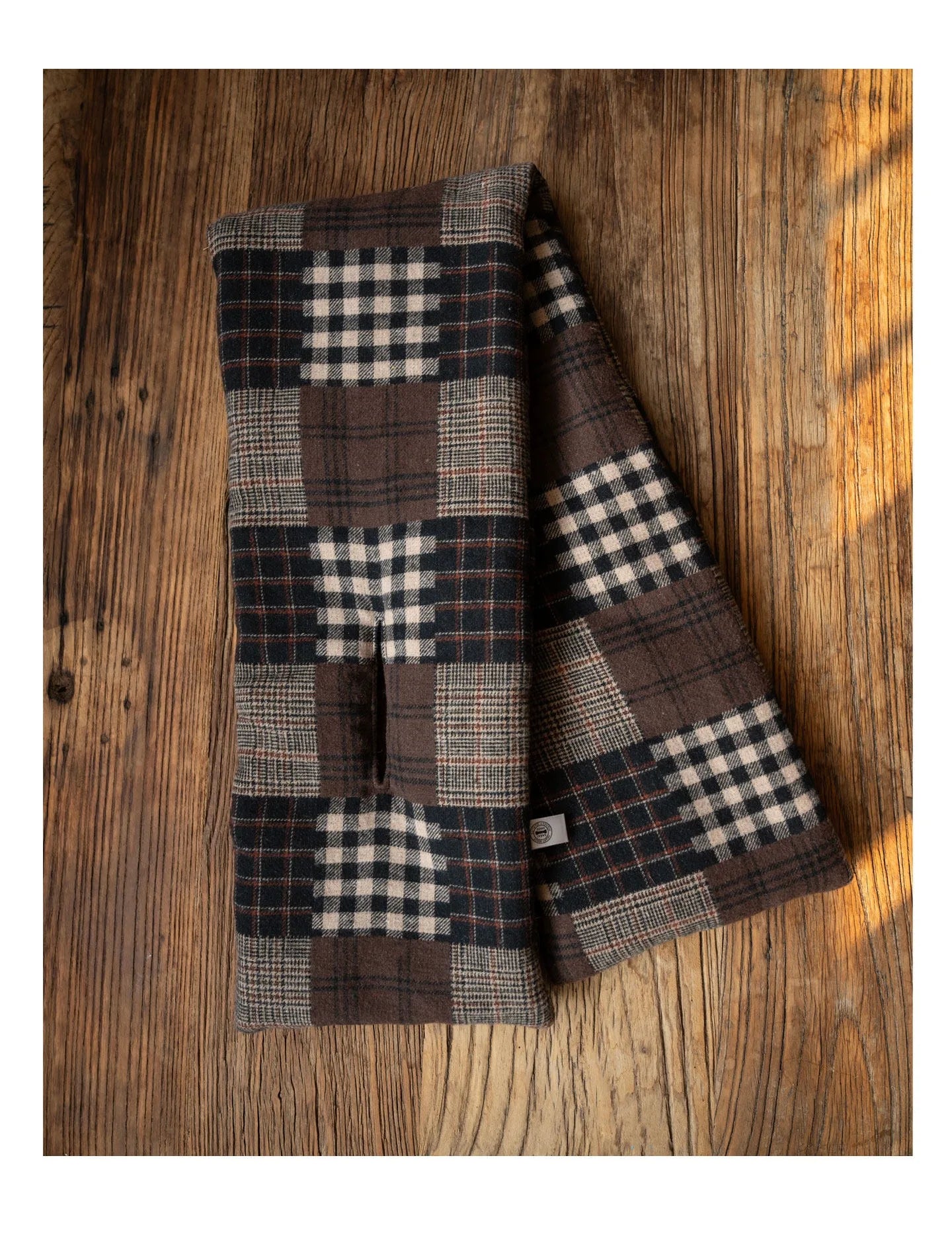 Japanese Retro Style Scarf for Men and Women Winter Warmth Thick Rectangular Scarves