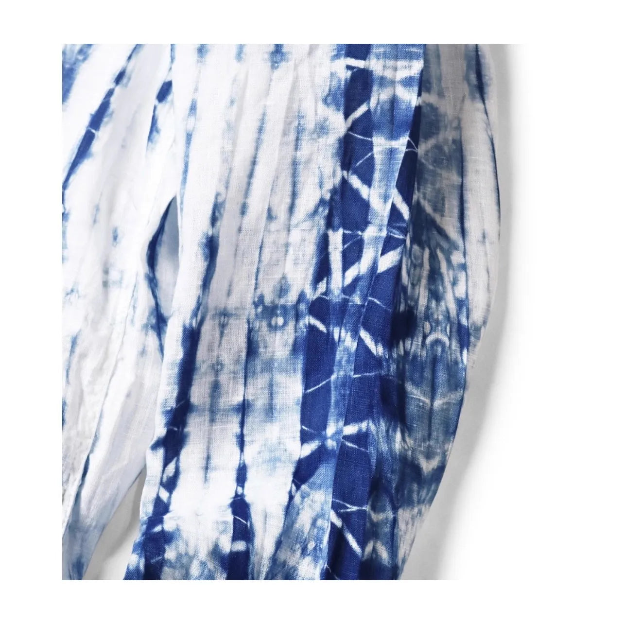 25AW KAPITAL Hirata and Hongri Casual Cotton Linen Tie Dye Pleated Loose Collared Long Sleeved Shirt for Men New Arrival