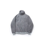 Japan Style DW PIER39 23AW Solid Color Retro High Neck Loose Pullover Sweatshirts for Men