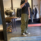21SS KAPITAL Japan Kazuhiro Hirata Style Trendy Loose Tapered Military Green Placket Military Style Casual Pants