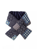 2Autumn and Winter Original Japanese Retro Down Cotton Scarf Ethnic Style Cotton and Linen Men's Scarf Trend