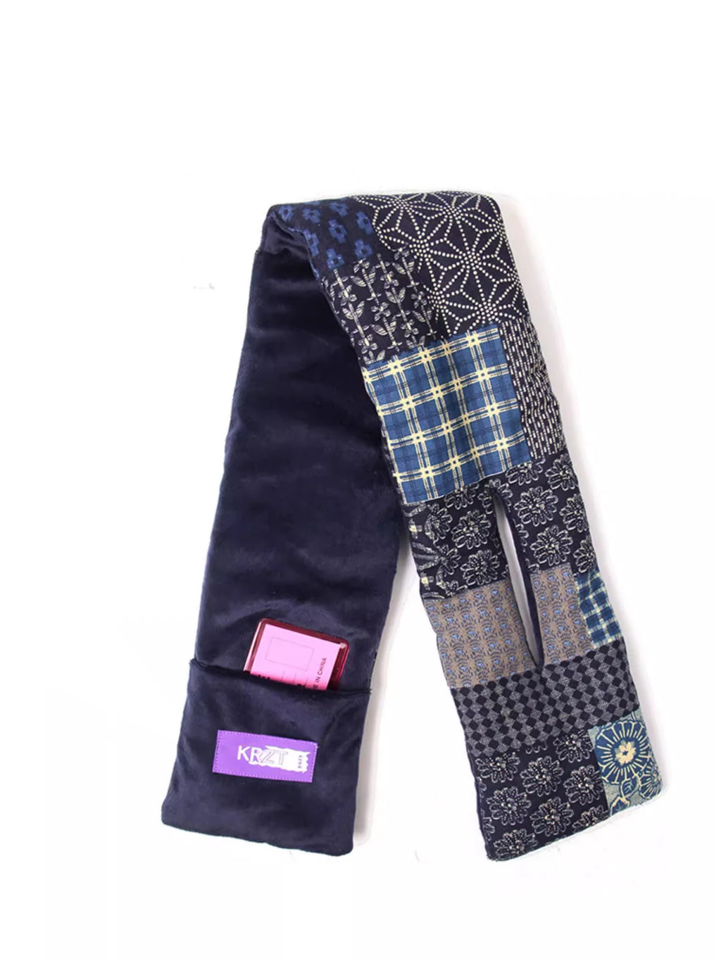 2Autumn and Winter Original Japanese Retro Down Cotton Scarf Ethnic Style Cotton and Linen Men's Scarf Trend