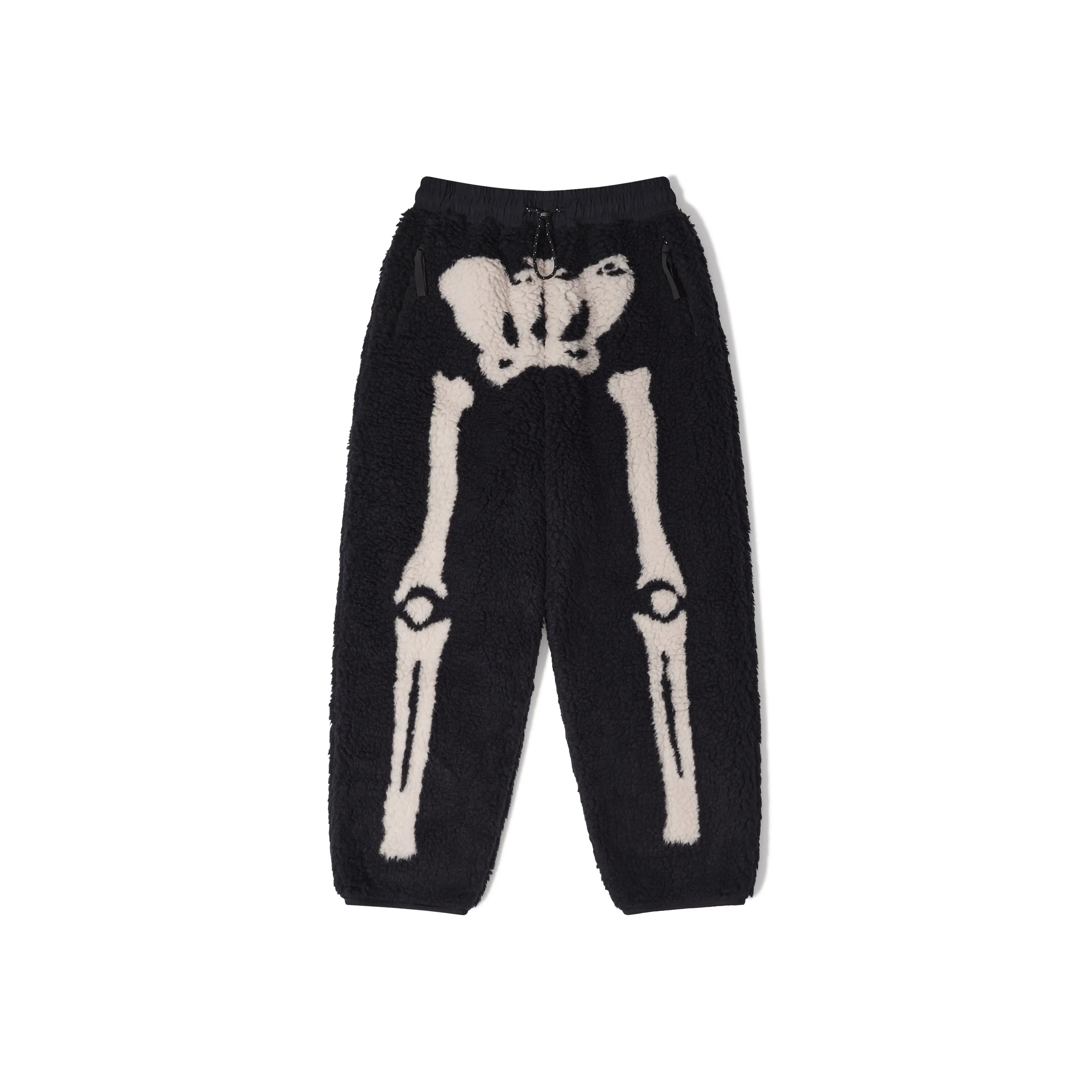 Japan Style KAPITAL Hirata Kazuhiro Warm Lamb Fleece Bone Pattern Pants for Men New Arrival