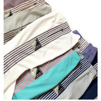 22aw Kapital Hirata Kazuhiro Japan Style Tricolor Polyester Side Zipper Vertical Stripe Elastic Popular Loose Pants for Men