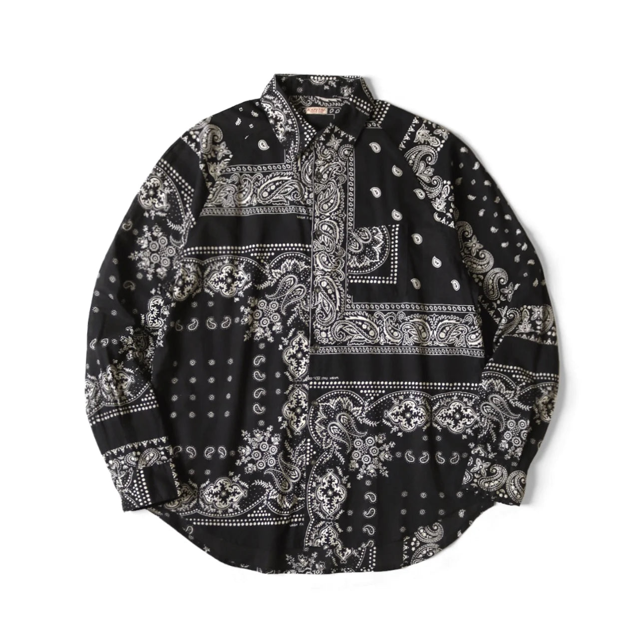 25SS KAPITAL Hirata and Hongri Casual Cashew Flower Breathable Lightweight Collared Loose Long Sleeved Shirt for Men