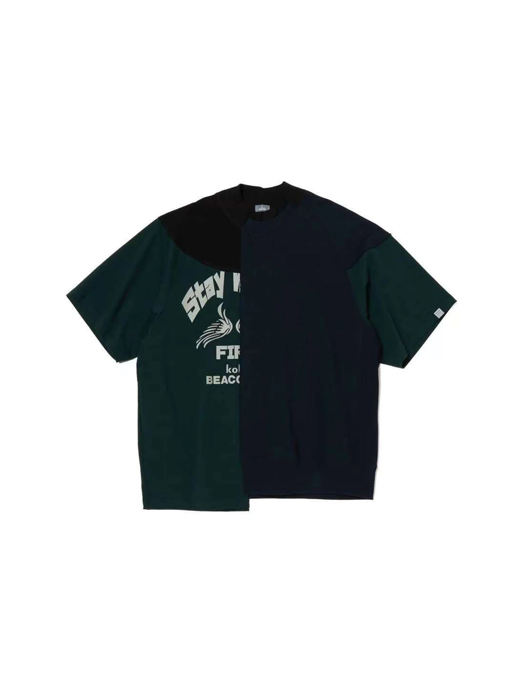 25SS Abe Run Japanese Retro Patchwork Printed Casual Short Sleeved T-shirt Women and Men Tees