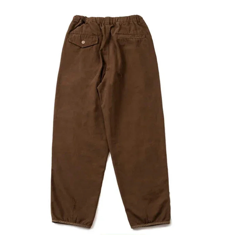 Japanese Retro Men's Water Washed Ripped Hole Patchwork Patch Embroidered Loose Straight Leg Pants for Men and Women