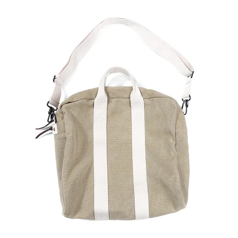 Japanese Retro Amikhaki Khaki Canvas Handbag Bag Vintage Motorcycle Crossbody Bags