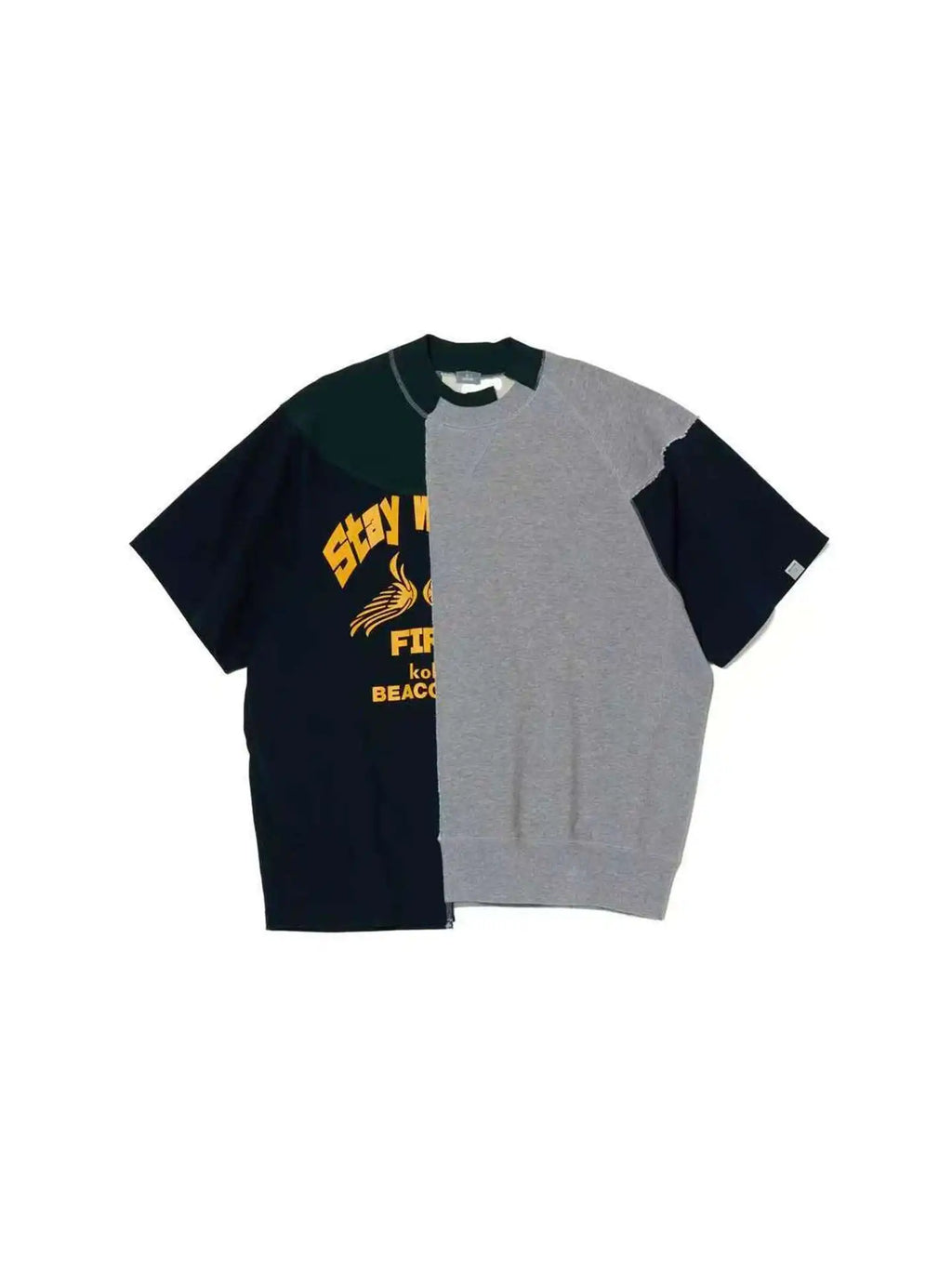 25SS Abe Run Japanese Retro Patchwork Printed Casual Short Sleeved T-shirt Women and Men Tees