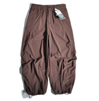 Japanese Outdoor Quick Drying Wide Leg Pants with Loose Straight Leg and Hanging Silhouette Leg Binding Pants