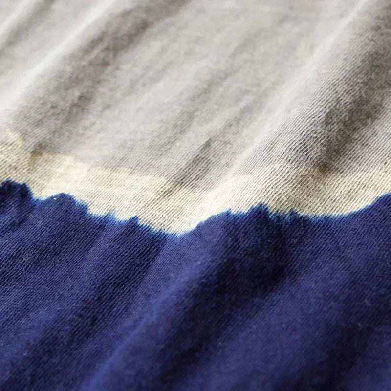 KAPITAL Hirata Hohiro Batik Embroidery Japanese Fashion Men's and Women's Loose Round Neck T-shirt Short Sleeve Summer Tees