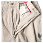 25AW KAPITAL Hirata and Hongri Retro Corduroy Washed Outdated Fun Printed Casual Capri Pants for Men New Arrival