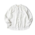KAPITAL Hirata Kazuhiro Style 24AW Silver Button Cotton Linen Long Sleeved Casual Shirt  for Men Jacket