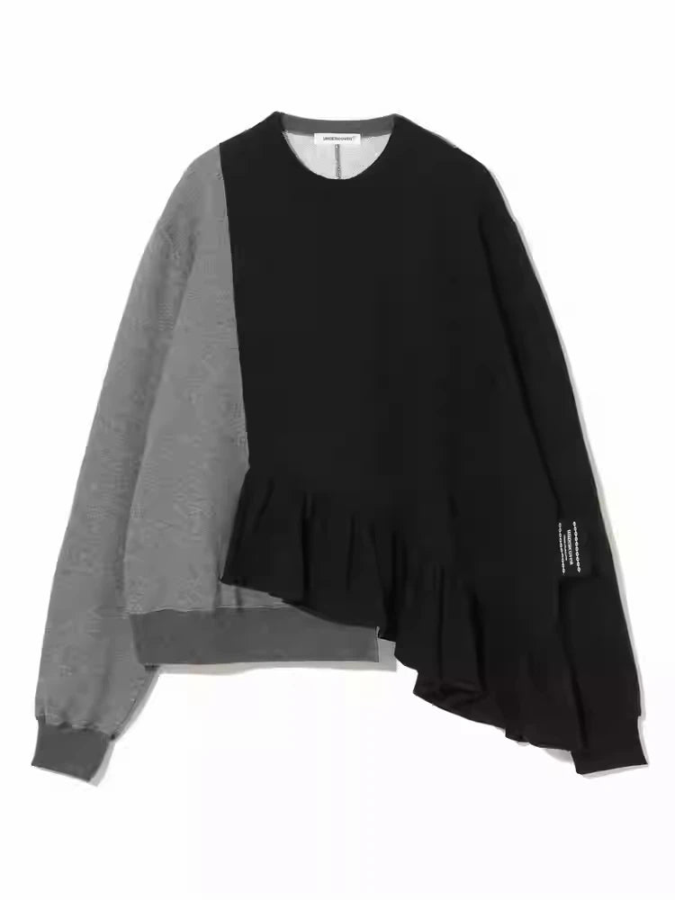 Undercover Autumn and Winter Pure Cotton Sloping Sweatshirt Casual Loose Hot Selling Men  Pullover Top