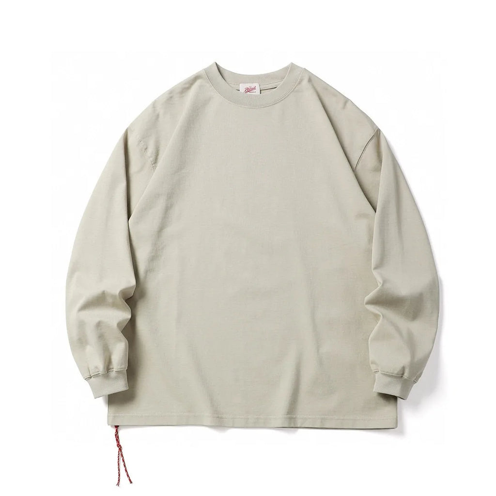 Vintage Long Sleeved T-shirt Men's and Women's Round Neck Base Shirt Autumn Loose Casual Retro Shoulder Down